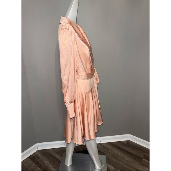 Mac Duggal Short Wrap Dress Size US2 $398 - Picture 5 of 10